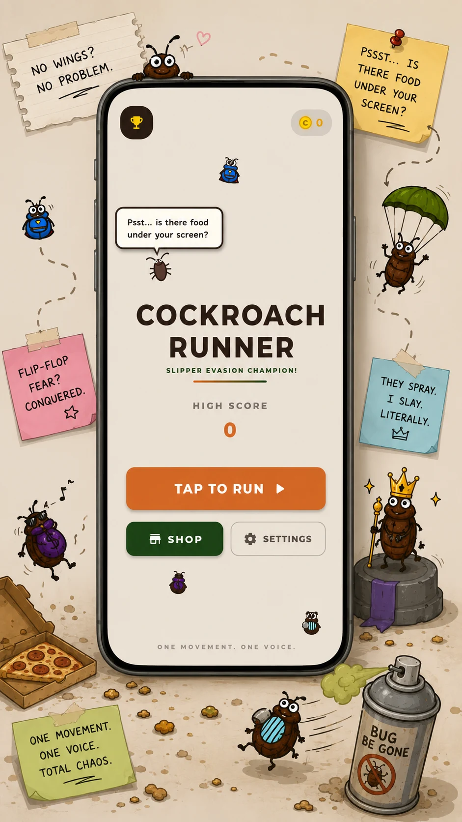 Cockroach Runner: Endless Run screenshot